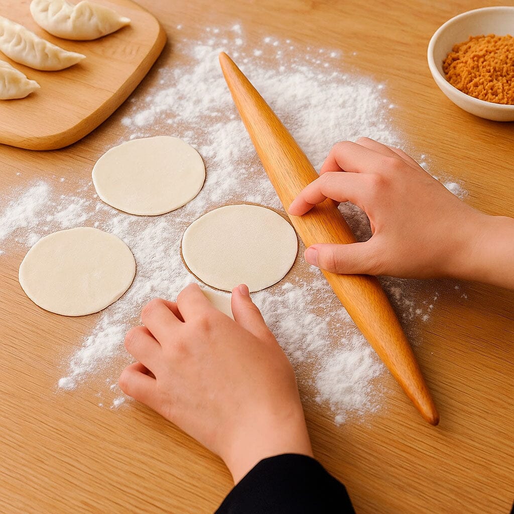 Rolo de Massa de Madeira para Pães e Pizza Rolo de Massa de Madeira para Pães e Pizza Doca 