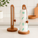 Suporte de Madeira para Papel Toalha com Esfera Decorativa Suporte de Madeira para Papel Toalha com Esfera Decorativa Doca 