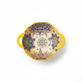 Tigela de Cerâmica Colorida com Alças e Design Artesanal Tigela de Cerâmica Colorida com Alças e Design Artesanal Doca 