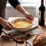 Tigela de Cerâmica com Alças e Design Floral Tigela de Cerâmica com Alças e Design Floral Doca 