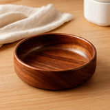 Tigela de Madeira Natural com Acabamento Artesanal para Servir e Decorar Tigela de Madeira Natural com Acabamento Artesanal para Servir e Decorar Doca 