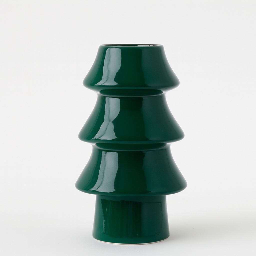 Vaso Cerâmica Natalino Estilo Árvore Natal Vaso Cerâmica Natalino Estilo Árvore Natal Doca 