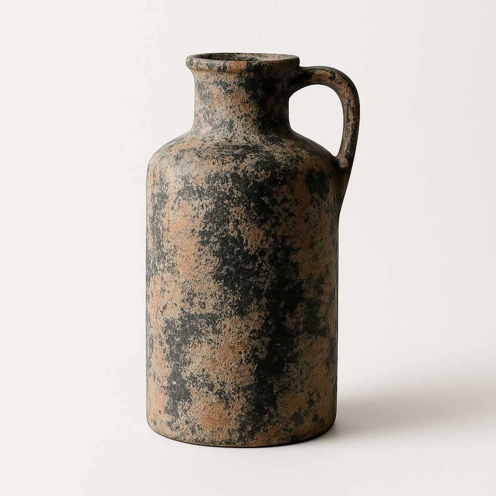 Vaso de Cerâmica Decorativo Rústico com Alça Vaso de Cerâmica Decorativo Rústico com Alça Doca Grande 