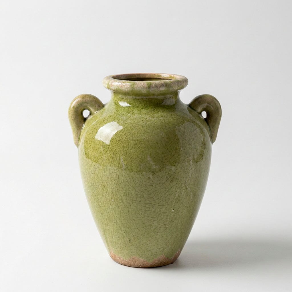 Vaso de Cerâmica Verde Rústico Vaso de Cerâmica Verde Rústico Doca 