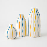 Vaso Decorativo de Cerâmica com Pintura Colorida para Centro de Mesa Vaso Decorativo de Cerâmica com Pintura Colorida para Centro de Mesa Doca 