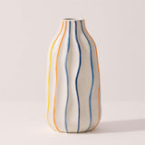 Vaso Decorativo de Cerâmica com Pintura Colorida para Centro de Mesa Vaso Decorativo de Cerâmica com Pintura Colorida para Centro de Mesa Doca Médio 