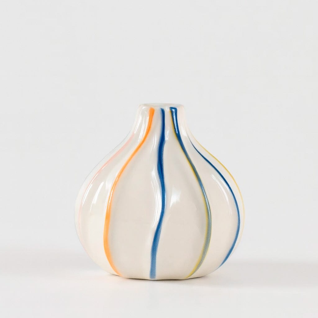 Vaso Decorativo de Cerâmica com Pintura Colorida para Centro de Mesa Vaso Decorativo de Cerâmica com Pintura Colorida para Centro de Mesa Doca Pequeno 