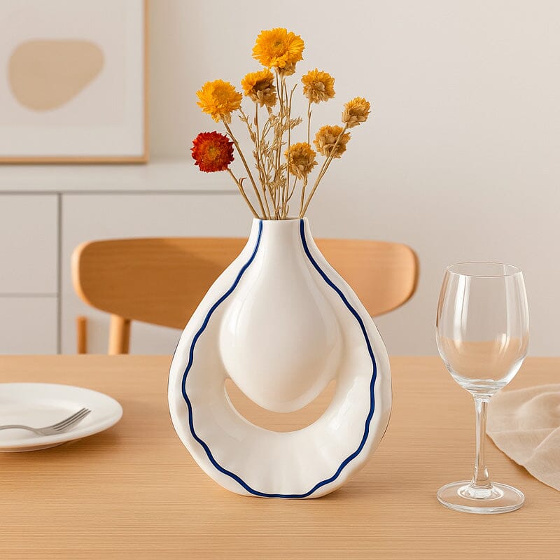 Vaso Decorativo de Cerâmica Formato Orgânico Vaso Decorativo de Cerâmica Formato Orgânico Doca 